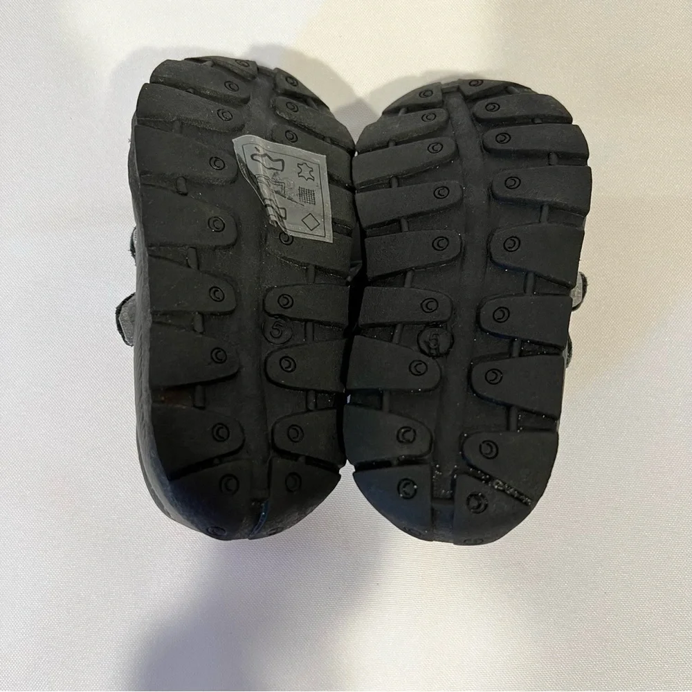 Little Boys Chulis Black Leather Shoes Size 5